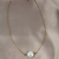 Freshwater pearl COIN necklace