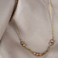 Freshwater pearl FAE necklace - Champagne pearls
