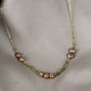Freshwater pearl FAE necklace - Champagne pearls
