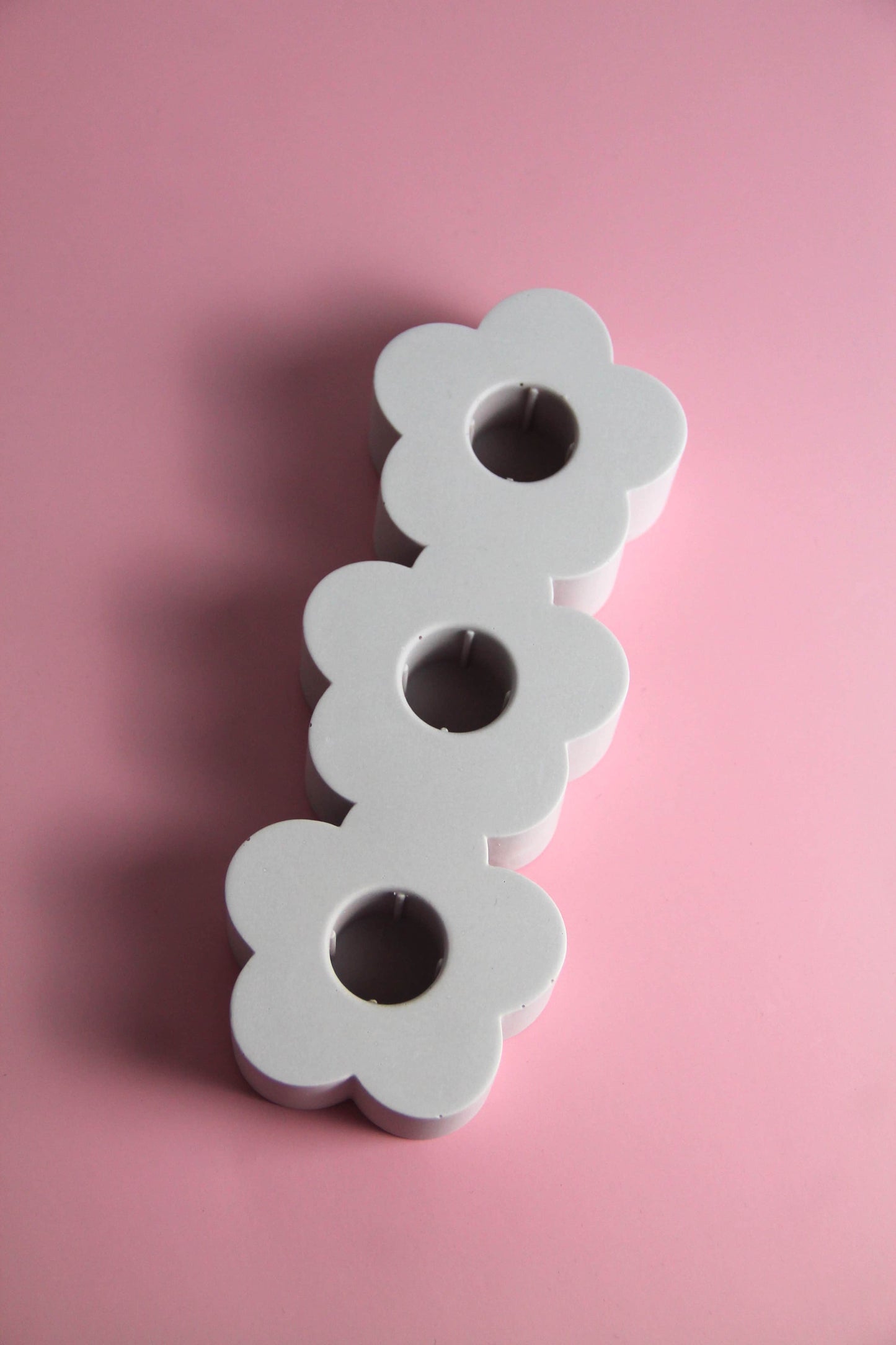 Triple flower candle holder - Custom made