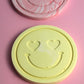 Heart smiley coaster - Custom made
