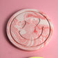 Heart smiley coaster - Custom made