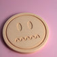 Doubt smiley coaster - Custom made