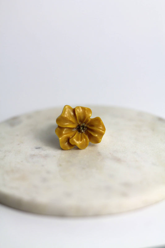 Flower Power ring - Buttercup - Yellow