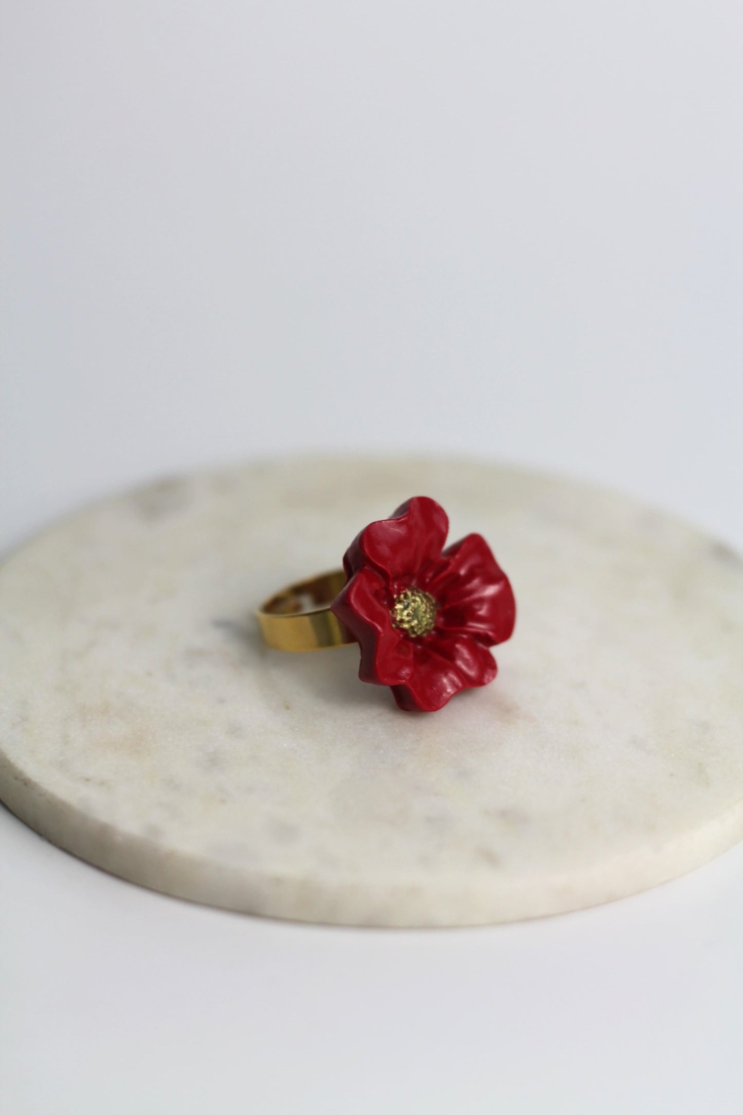 Flower Power ring - Fireweed - Red