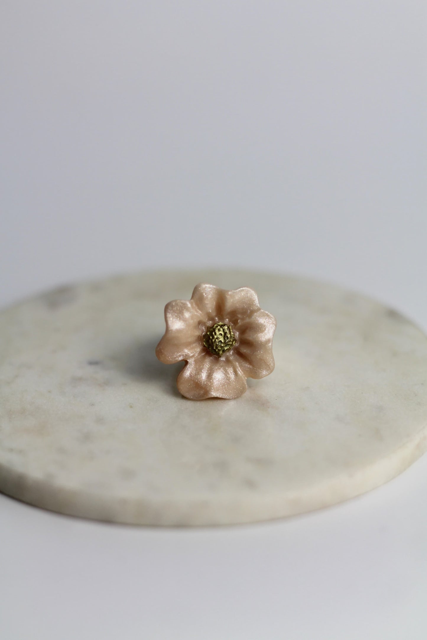 Flower Power ring - Fireweed - White