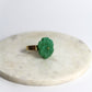 Flower Power ring - Poppy - Turquoise blue