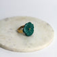 Flower Power ring - Poppy - Petrol blue