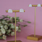 JANA stud earrings - White terrazzo
