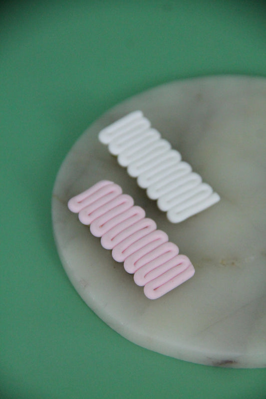 HAN hair clips - Pastel pink