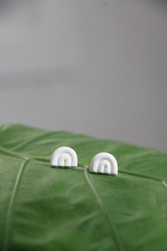 JANA stud earrings - White