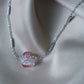 LILOU flower necklace - Pink