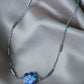 LILOU flower necklace - Blue