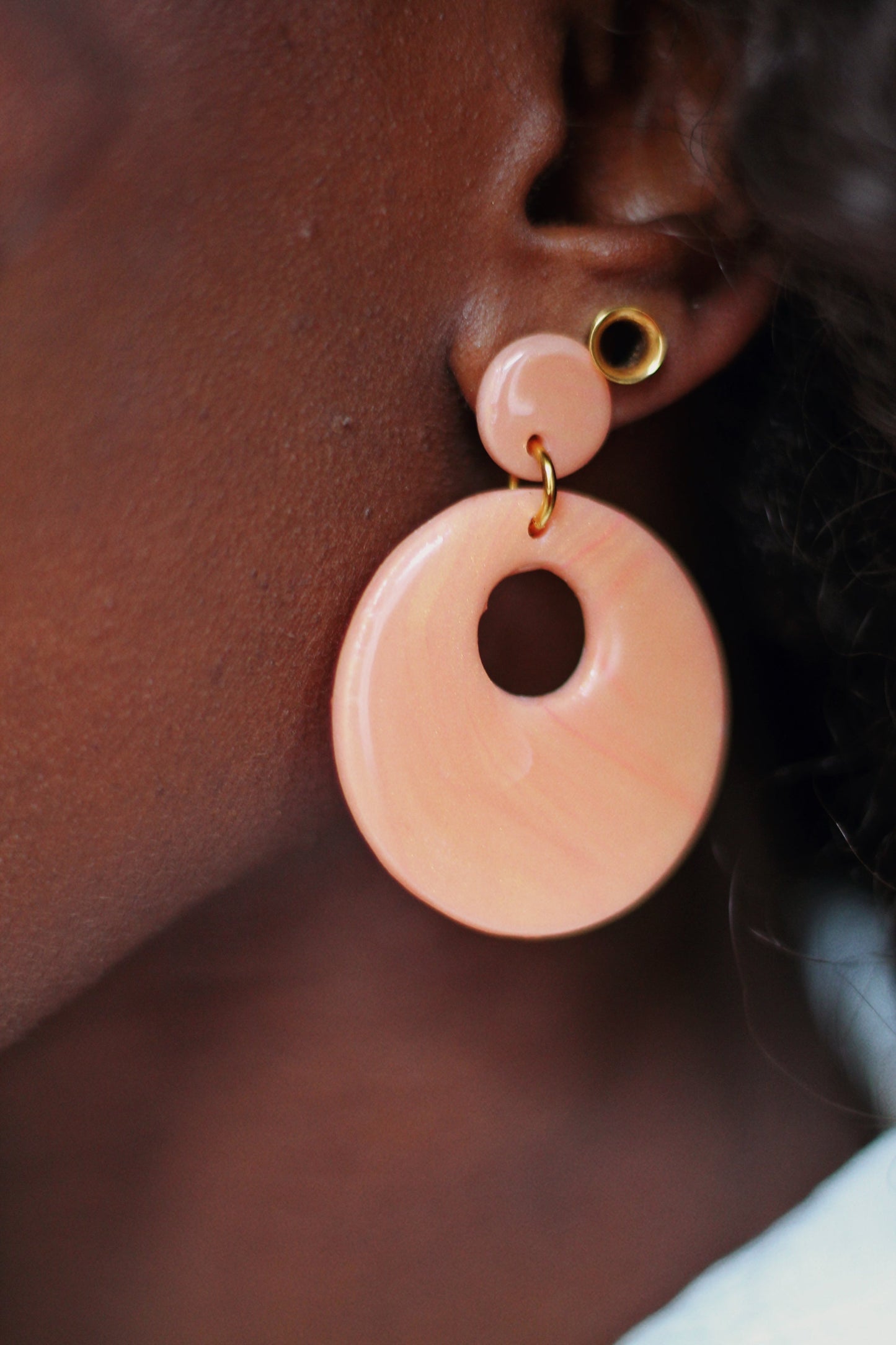 PATTI earrings - Peachy pink