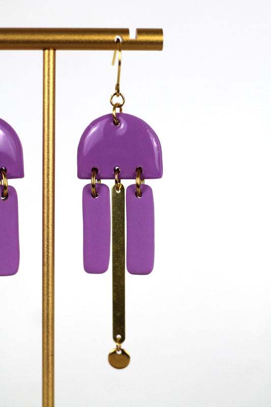 STELLAR earrings - Purple