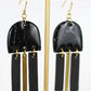 STELLAR earrings - Marbled black
