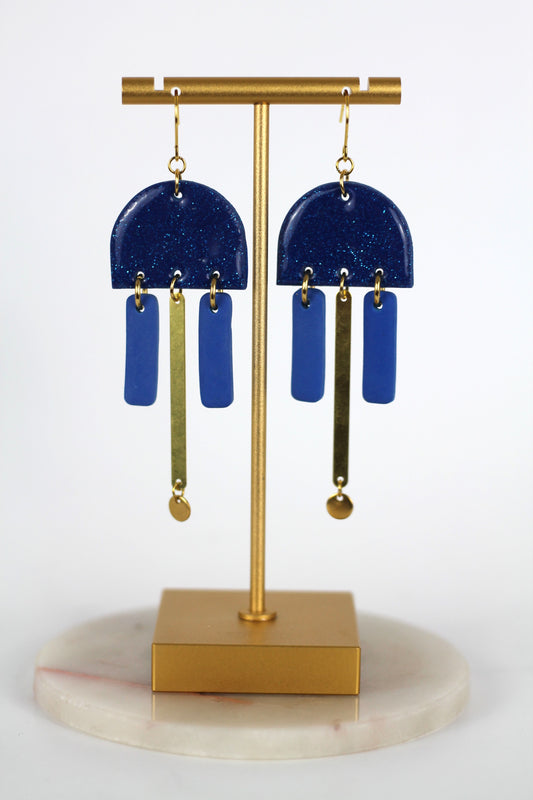 STELLAR earrings - Royal blue