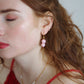 AVA bead earrings - Pastel pink