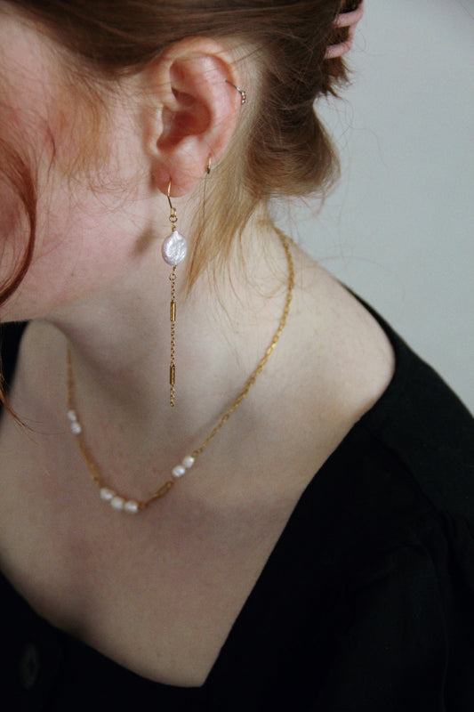 Freshwater pearl JUNO earrings