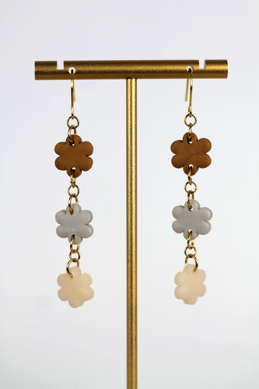 TRIPLE BLOSSOM earrings