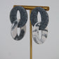 COSMOPOLITAN earrings - Blue & Speckled grey