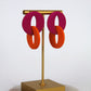COSMOPOLITAN earrings - Pink & Orange