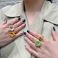 Flower Power ring - Fireweed - White