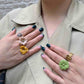 Flower Power ring - Fireweed - White