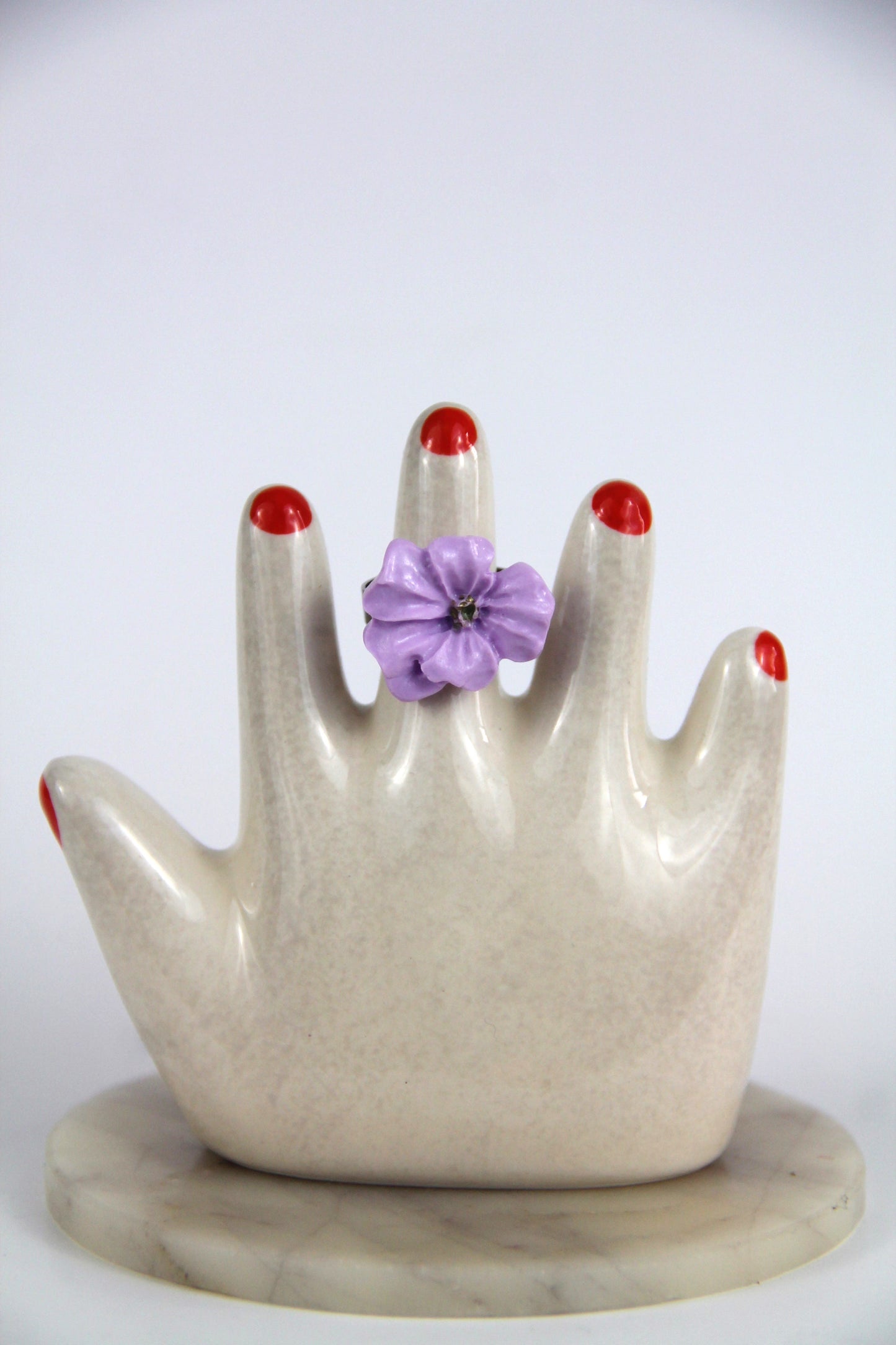 Flower Power ring - Buttercup - Pastel purple