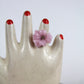 Flower Power ring - Buttercup - Pearly pink