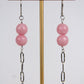 AVA bead earrings - Pastel pink