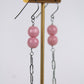 AVA bead earrings - Pastel pink