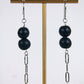 AVA bead earrings - Dark blue