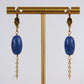 EMI bead earrings - Pearly blue