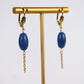 EMI bead earrings - Pearly blue