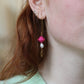 Freshwater pearl ODETTE earrings - Pink
