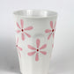 Porcelain FLOWER latte mug - Pink