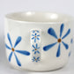 Porcelain FLOWER cappuccino mug - Blue