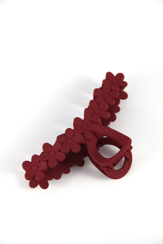 SEPTA flower hair claw - Red