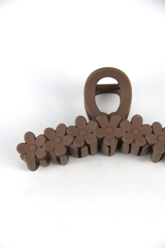 SEPTA flower hair claw - Brown