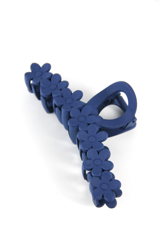 SEPTA flower hair claw - Dark blue