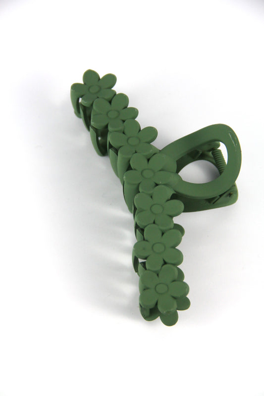 SEPTA flower hair claw - Green