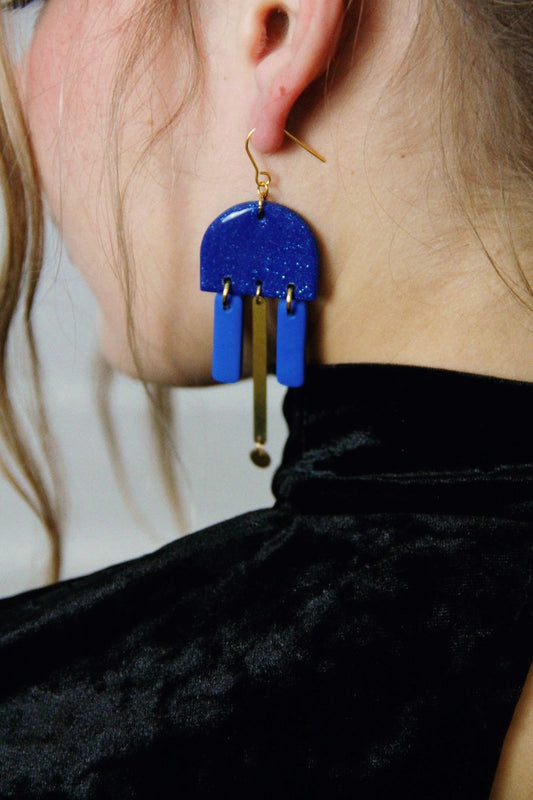 STELLAR earrings - Royal blue