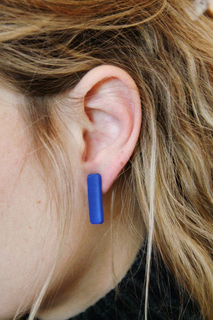 NOA stud earrings - Royal blue