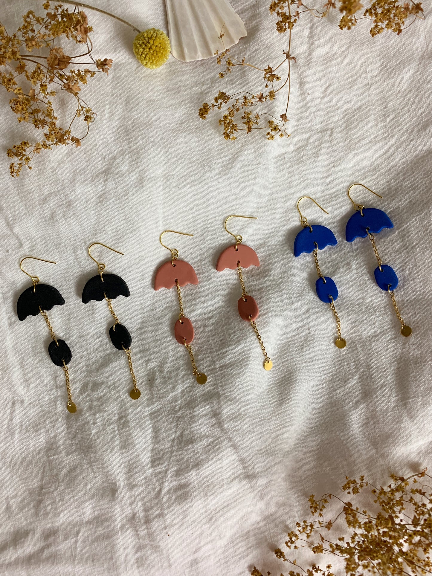 RAINDROP earrings - Black