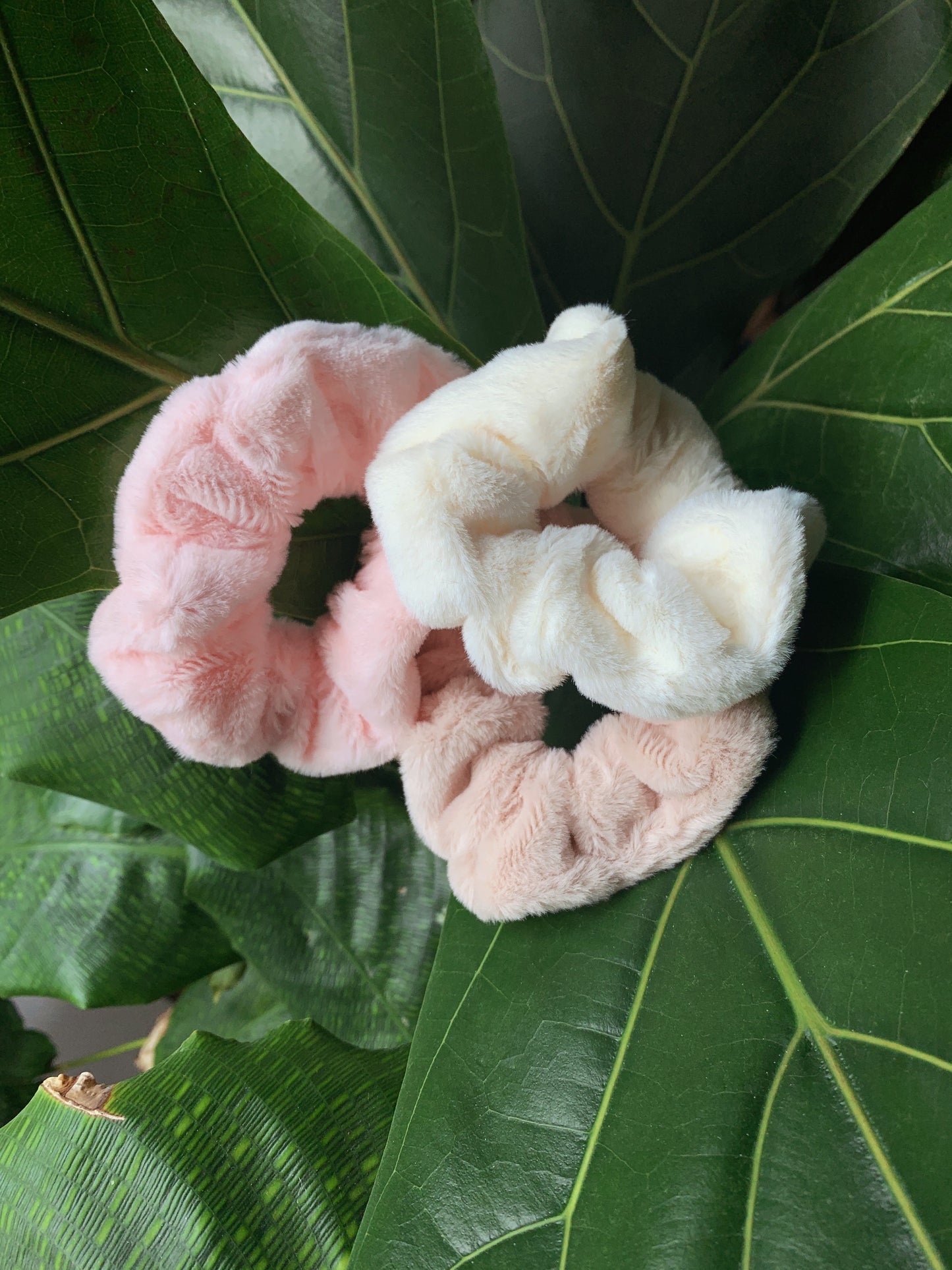 Fluffy scrunchie - Pink