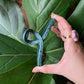OLGA hair claw - Petrol blue