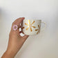 Porcelain FLOWER cappuccino mug - Gold