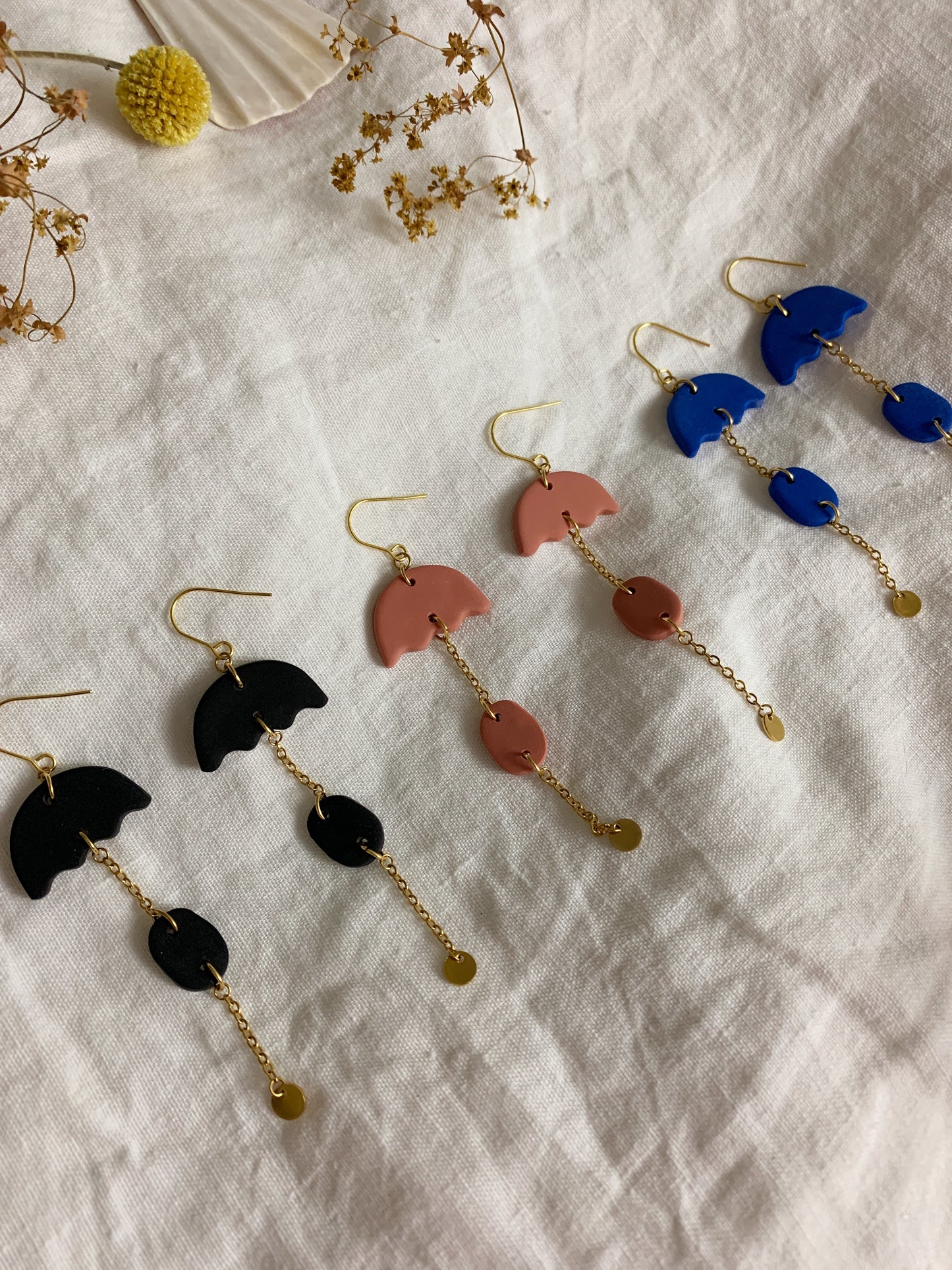 RAINDROP earrings - Black