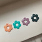 LOUISE flower earrings (charms) - Light orange
